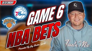 Knicks vs Sixers GAME 6 NBA Picks Today | FREE NBA Best Bets, Predictions, and Player Props