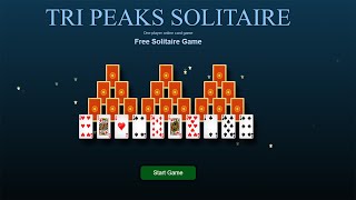 Tri Peaks Solitaire Online #solitaire #game