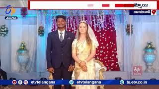 Nizamabad Boy Married To American Girl | ఖండాలు దాటిన ప్రేమ | ఒక్కటైన ఇందూరు అబ్బాయి అమెరికా అమ్మాయి