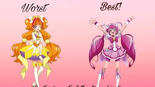 Ranking random cures! (All the seasons except for splash star hugtto and go go)