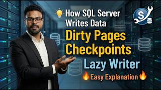 💡How SQL Server Writes Data: Dirty Pages, Checkpoints & 🎯Lazy Writer (Easy Explanation)🔥#sqlserver