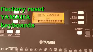 How to reset a YAMAHA keyboard| tutorial