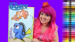 Coloring Dory, Nemo & Marlin Finding Dory GIANT Coloring Page | COLORING WITH KiMMi THE CLOWN