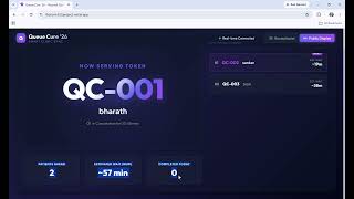 Queue Cure '26 - Real Time Hospital Queue Management Demo