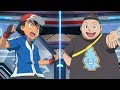 Pokémon Battle USUM: Ash Vs Tierno (Kalos League Battle)