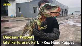 Lifelike Jurassic Park T Rex Hand Puppet | Dinosaur puppets