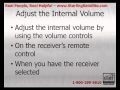 How Do I Change My DISH Network Receiver's Internal Volume?