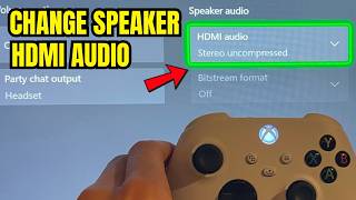 Xbox Series X/S: How to Change Speaker HDMI Audio Tutorial! (Volume & Audio Output)