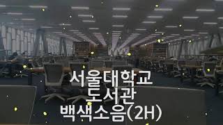 서울대학교 도서관 백색소음 2시간