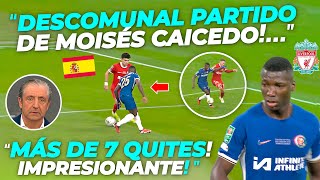 prensa Española MARAVILLADA con el DESCOMUNAL partido de Moisés Caicedo ante Liverpool!!