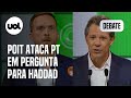 Debate SP: Vinicius Poit ataca PT, e Haddad rebate: 'Seu pai foi meu secretário'