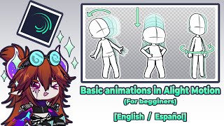 Basic animations in Alight Motion | Gacha Life | Tutorial | Eng/Esp