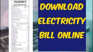 Download Electricity Bill Online|Telangana|TGSPDCL|Online Bill