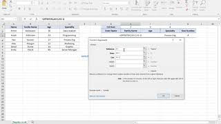 OFFSET function in Excel