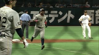 【プロ野球パ】反撃の一打!!ヘルマン、ホームランテラスへ今季1号2ランHR!! 2015/08/13 H-Bs