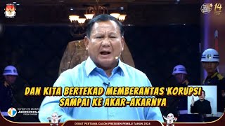 Prabowo Bertekad Berantas Korupsi sampai Akar-akarnya