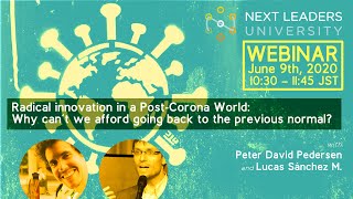NLU Webinar 09.06.20, "Radical innovation in a Post-Corona World"