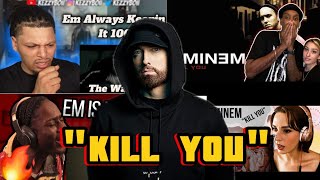 Crazy Reaction Compilation to Eminem's 'Kill You'!