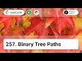 257. Binary Tree Paths | LeetCode Easy | Python Solution | Binary Tree, DFS, String, Backtracking