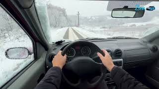 DACIA LOGAN 1.5 dCi   -FiRsT SnoW-  -POV-  (Iarna pe Ulita)