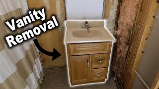 How to Remove a Bathroom Vanity