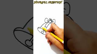 How to Draw a Christmas Bell |#shorts  |#viral  |#youtubeshorts  |#shortvideo