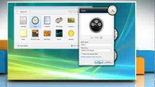 Windows® Vista: View different Time Zones in the Clock gadget