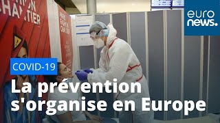 Masques, dépistages, applications : la prévention contre le Covid-19 s'organise en Europe