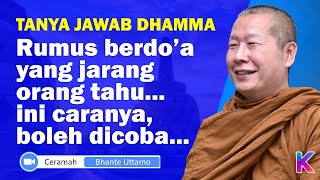 TANYA JAWAB BHANTE UTTAMO || Bagaimana cara berdoa umat Buddha? || Karaniya Channel