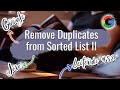 [Remove Duplicates from Sorted List II] GOOGLE Java Technical Interview Leetcode Solution Code