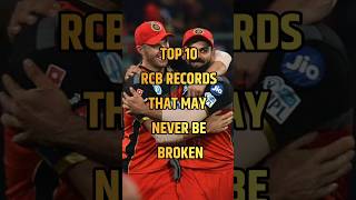TOP 10 RCB records that may never be broken #rcb #viratkohli #ipl