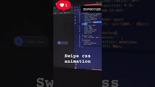 Swipe Button css animation