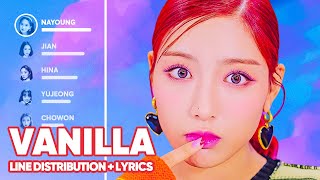 LIGHTSUM - Vanilla (Line Distribution + Lyrics Color Coded) PATREON REQUESTED