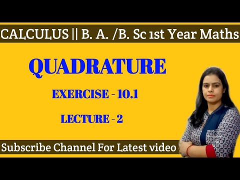 Exercise 10.1 Curvature B.A./B.Sc 1st Year ||How To Find Area B/w Curve ...