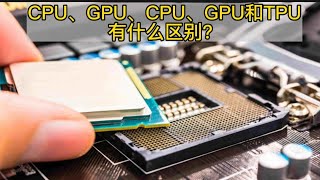 CPU、GPU和TPU有什么区别，是怎么工作的呢？