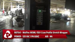 R87541 Wulftec WSML-150-S Low Profile Stretch Wrapper SIGMA Equipment