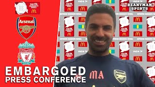 Mikel Arteta - Arsenal v Liverpool - Embargoed Pre-Match Press Conference - FA Community Shield