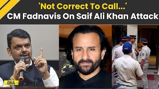 Saif Ali Khan News: 'Mumbai Safest...' CM Devendra Fadnavis After Saif Ali Khan Attack, Here's Why..