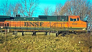 BNSF Oil Train  + Chasing a NS SD70ACC