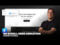 On-Scroll Hero Animation in Framer (Full Tutorial)