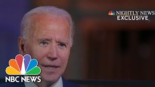 Biden Says He Was ‘Confident’ He Would Win Election In Exclusive Interview | NBC Nightly News