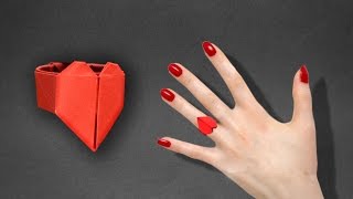 Origami: Heart Ring. - Instructions in English (BR)   @EasyOrigamiAndCrafts