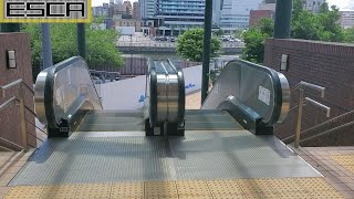 【昼】横浜ワールドポーターズ 外エスカレーター 2F-1F YOKOHAMA WORLD PORTERS Escalator