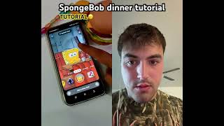 SpongeBob dinner tutorial