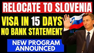 Slovenia Free Work Visa| Get Visa in 15 Days| Get PR in 5 Years No Bank statement: High Visa Ratio