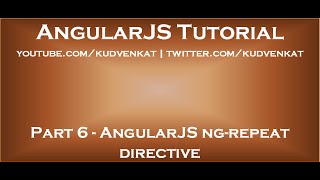 AngularJS ng repeat directive