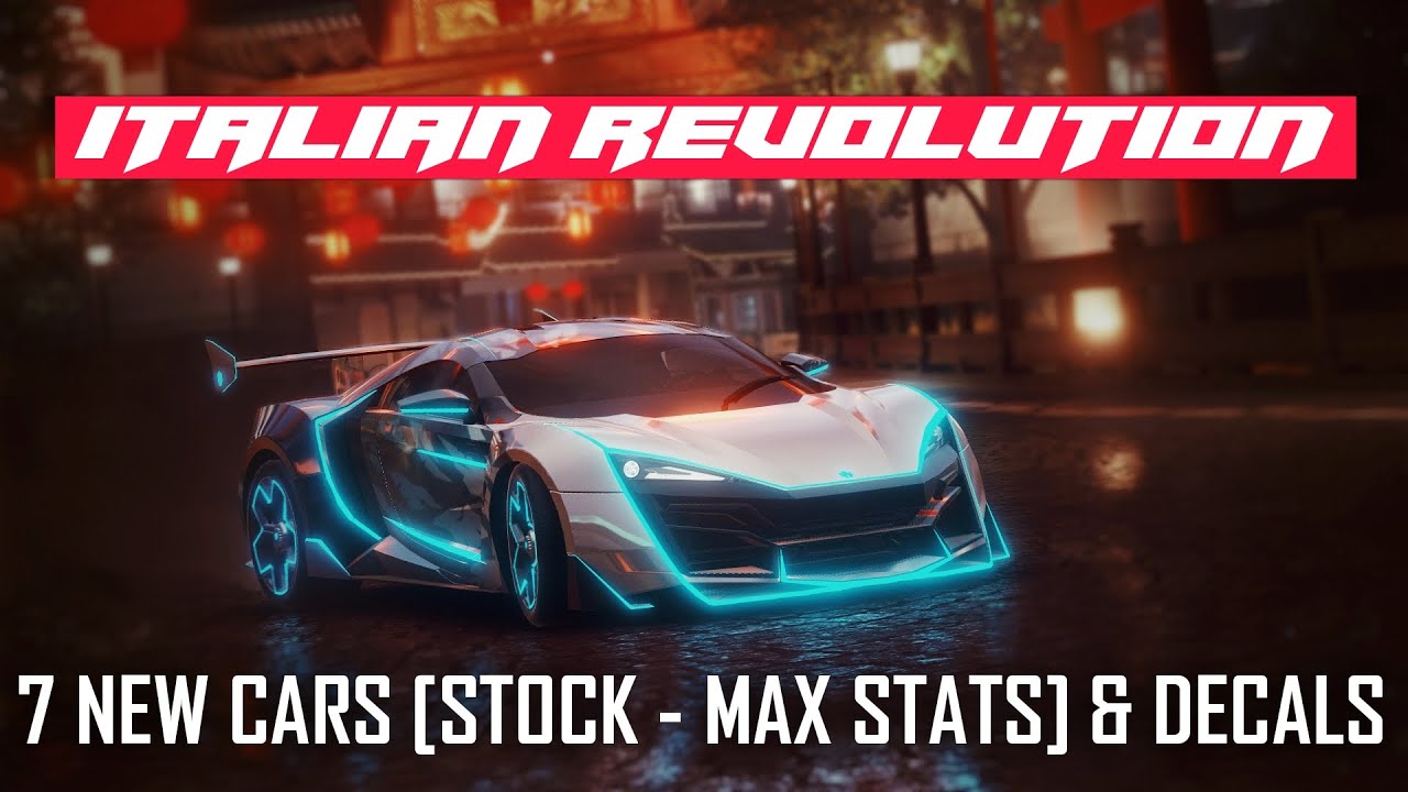 New Season Update - Italian Revolution - 7 New Cars Stock, Max Stats ...