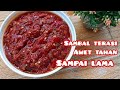 Resep sambal terasi gurih lezat , awet tahan lama tanpa bahan pengawet