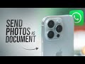 How to Send Photo as Document in WhatsApp iPhone (tutorial)