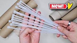 Don't Throw Away Cardboard Rolls! Great Idea with Plastic Clamps🥰♻️